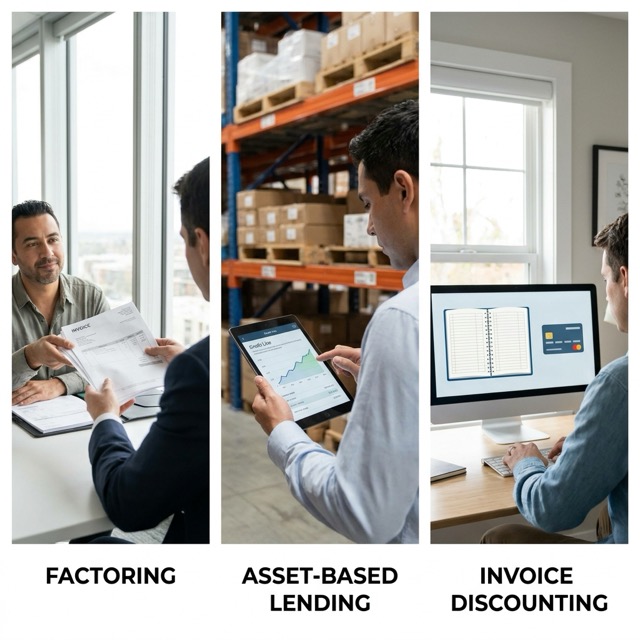 accounts receivable financing Oregon - factoring, asset-based lending, and invoice discounting compared