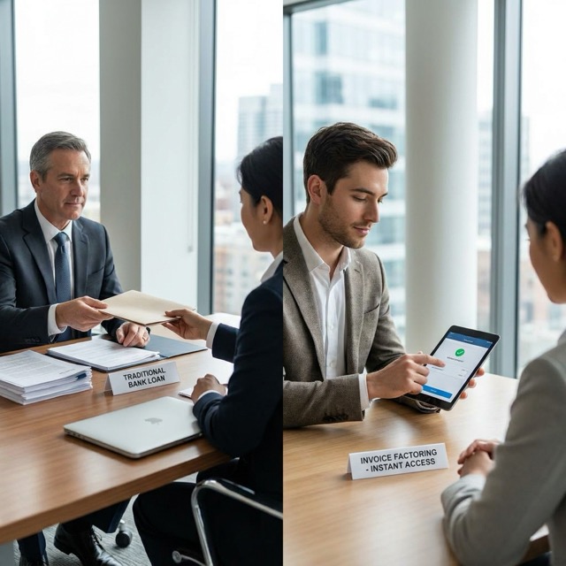 invoice factoring vs bank loan Oregon - speed, cost, and approval comparison